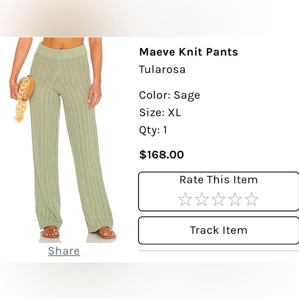 Tularosa Maeve Knit Pants / Swim Coverup